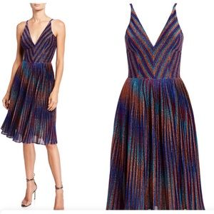 Dress The Population
Haley Dress - Met Cobalt Mlti